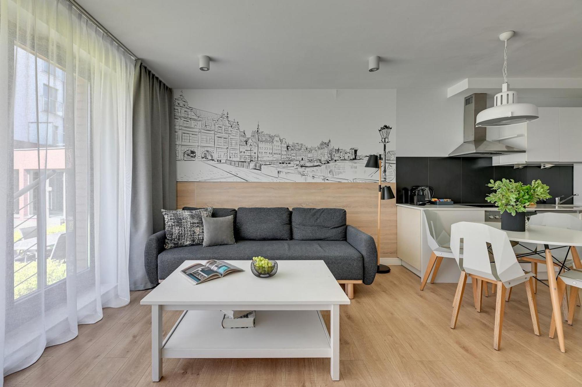Waterlane Riverside - Spa, Pool, Gym & Parking By Downtown Apartments Gdańsk Szoba fotó